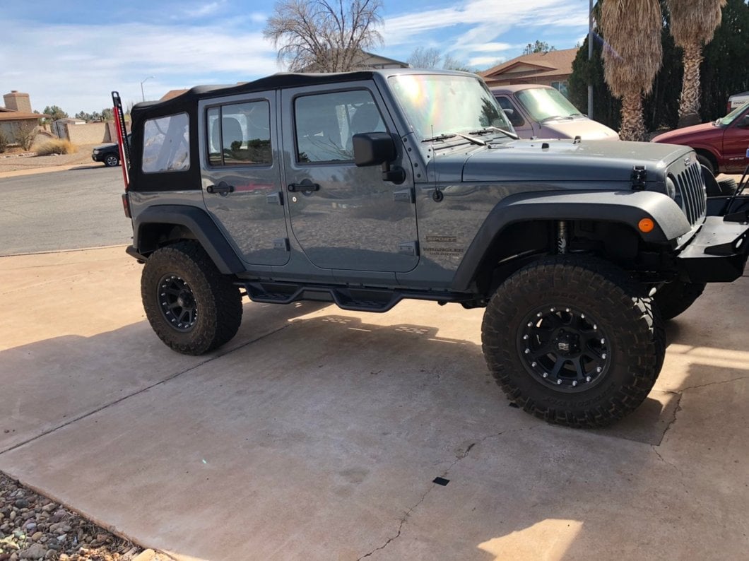 RedRock HD Drop Side Step Bars (07-18 Jeep Wrangler JK 4-Door)