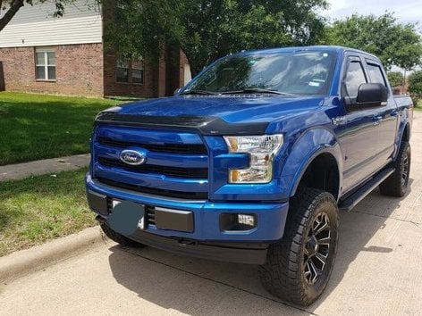 RedRock Upper Replacement Grille; Matte Black (15-17 F-150, Excluding Raptor)