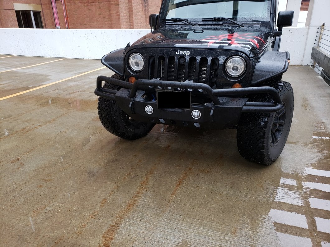 RedRock Crawler-Max Full Width Winch Front Bumper (07-18 Jeep Wrangler JK)