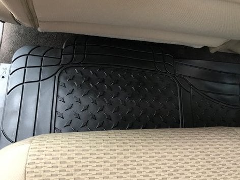 RedRock All-Weather Floor Mat Set with One-Piece Rear Mat; Black (97-14 F-150)