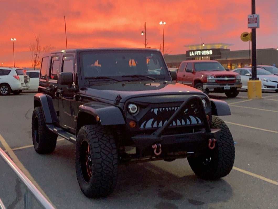 RedRock Stubby Winch Front Bumper with Stinger Bar (07-18 Jeep Wrangler JK)