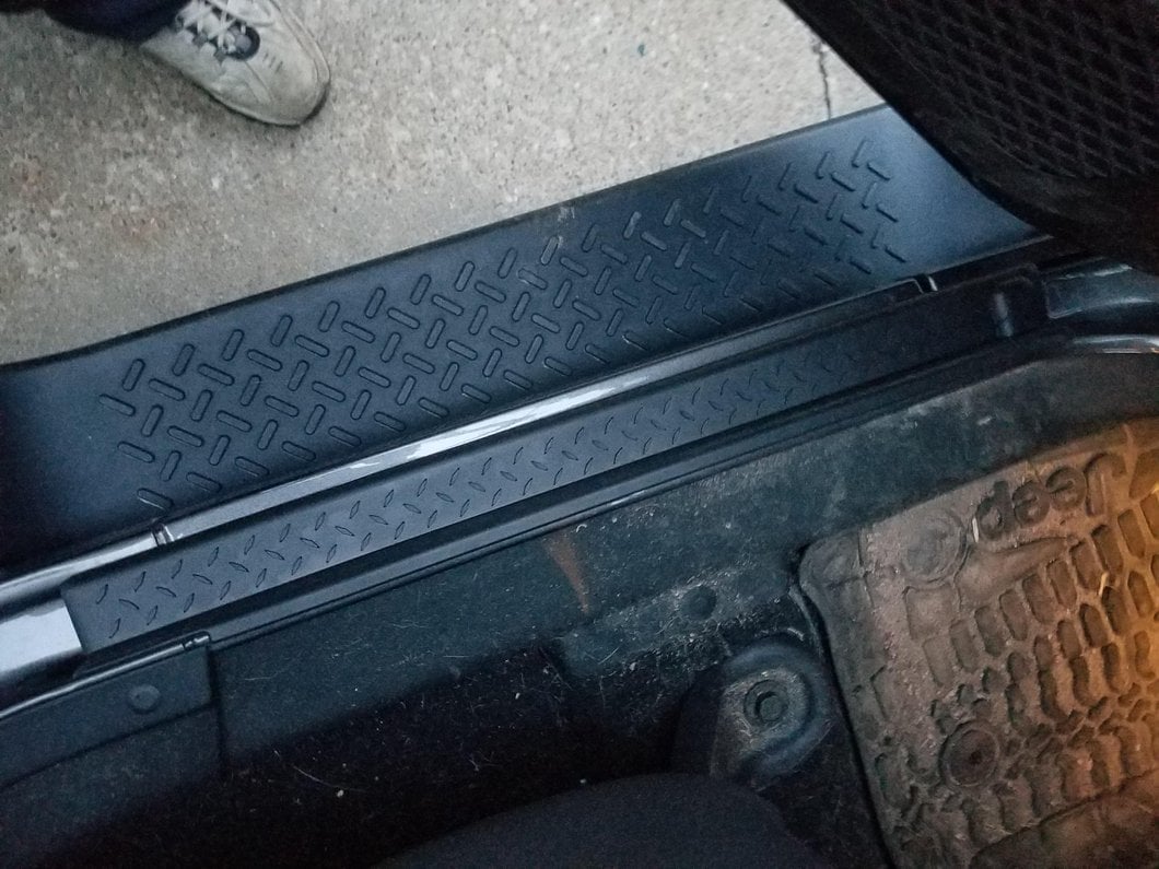 RedRock Diamond Pattern Door Entry Guards; Black (07-18 Jeep Wrangler JK)