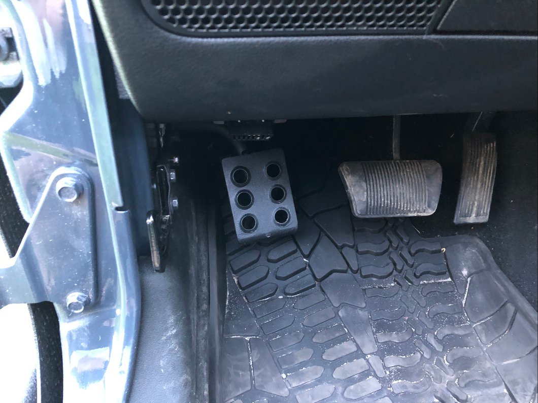 RedRock Dead Pedal; Driver Side (07-18 Jeep Wrangler JK w/ Automatic Transmission)