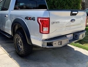RedRock Tubular Off-Road Rear Bumper (15-20 F-150, Excluding Raptor)