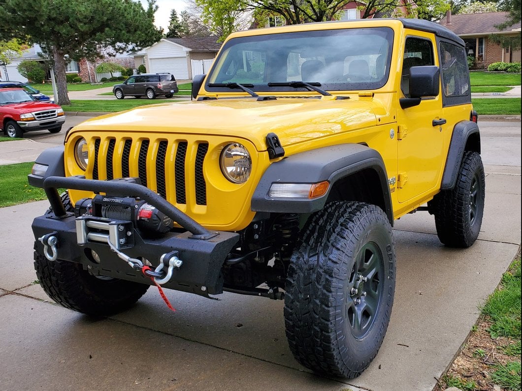 RedRock Attack Stubby Winch Front Bumper (18-25 Jeep Wrangler JL)
