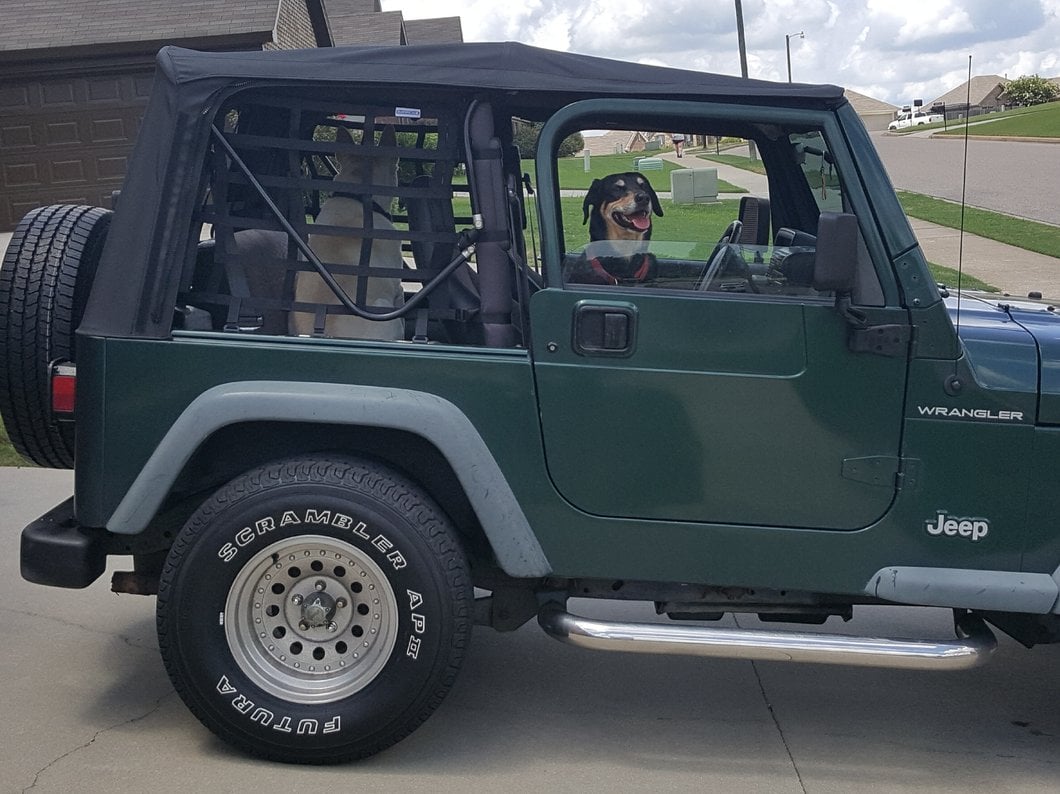 RedRock Cargo Wrap Around Net; One Piece (92-06 Jeep Wrangler YJ & TJ)