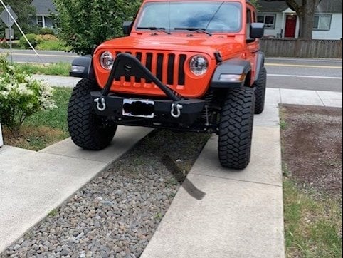 RedRock Mid-Width Winch Front Bumper with Stinger (18-25 Jeep Wrangler JL)