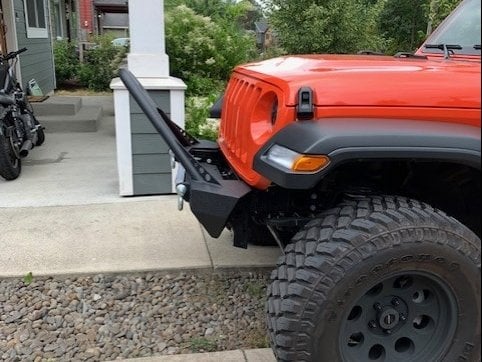 RedRock Mid-Width Winch Front Bumper with Stinger (18-25 Jeep Wrangler JL)