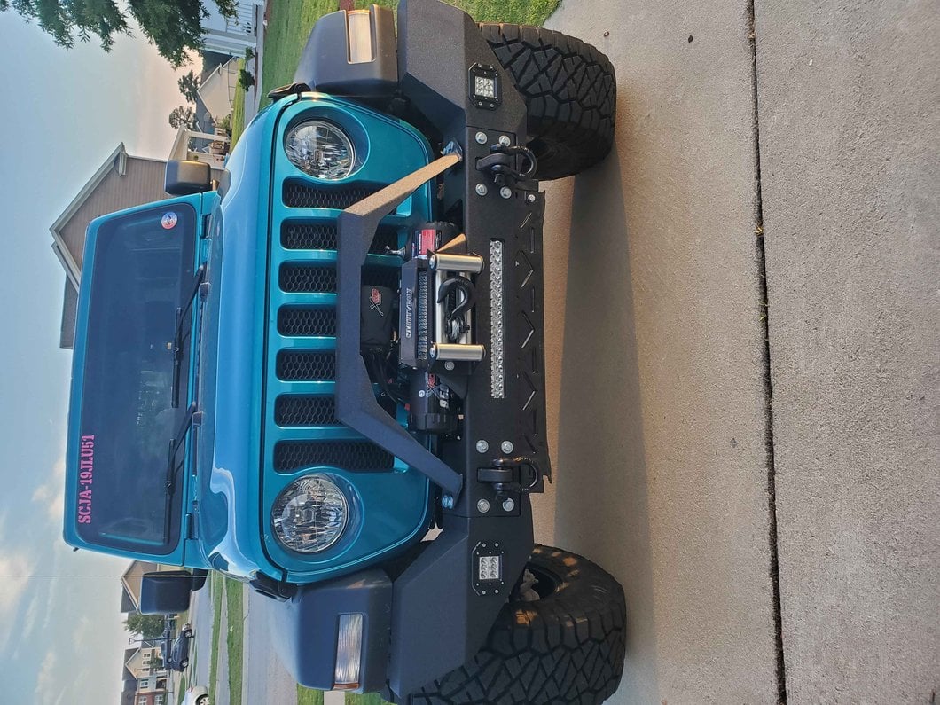 RedRock Max-HD Full Width Winch Front Bumper with Fog Lights and LED Light Bar (18-25 Jeep Wrangler JL)