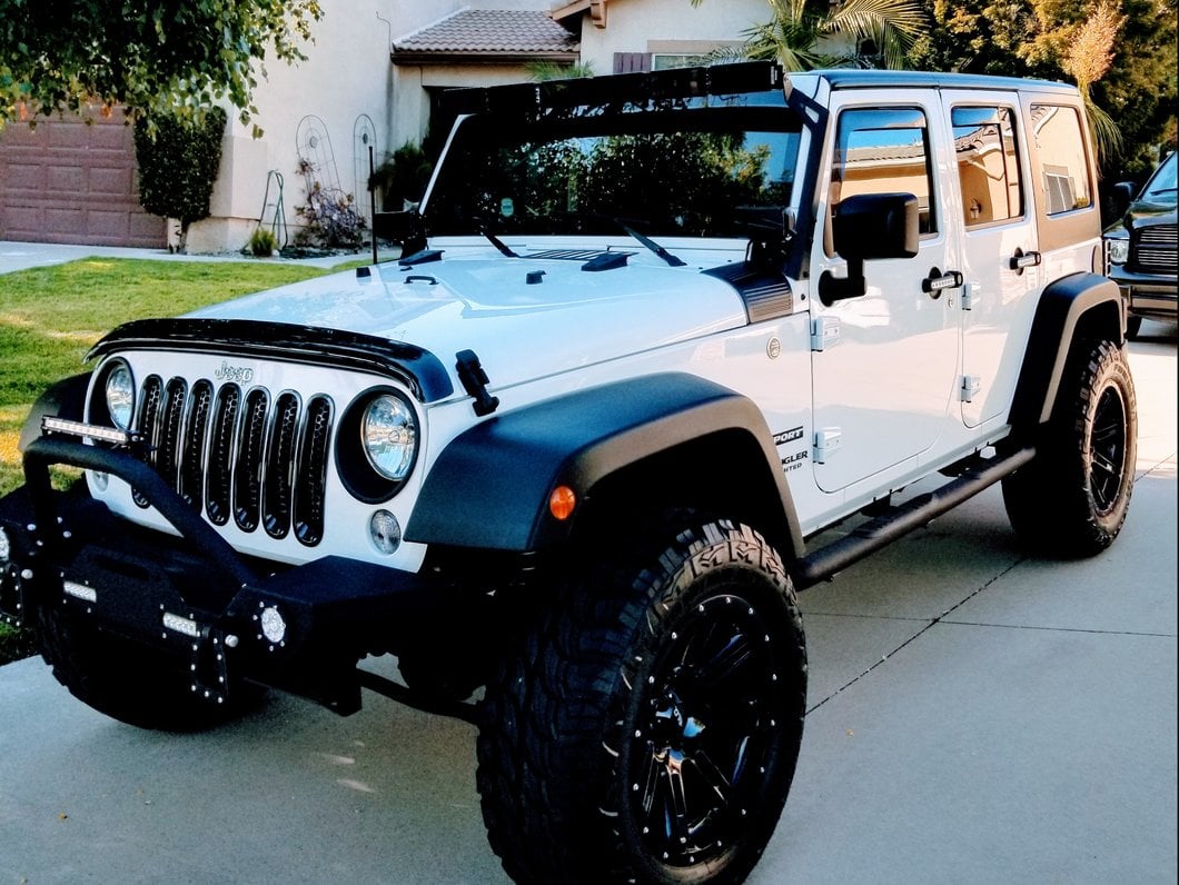 RedRock Body Armor Cowl Guards; Black (07-18 Jeep Wrangler JK)