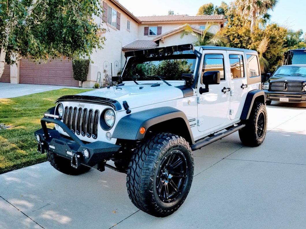 RedRock Body Armor Cowl Guards; Black (07-18 Jeep Wrangler JK)