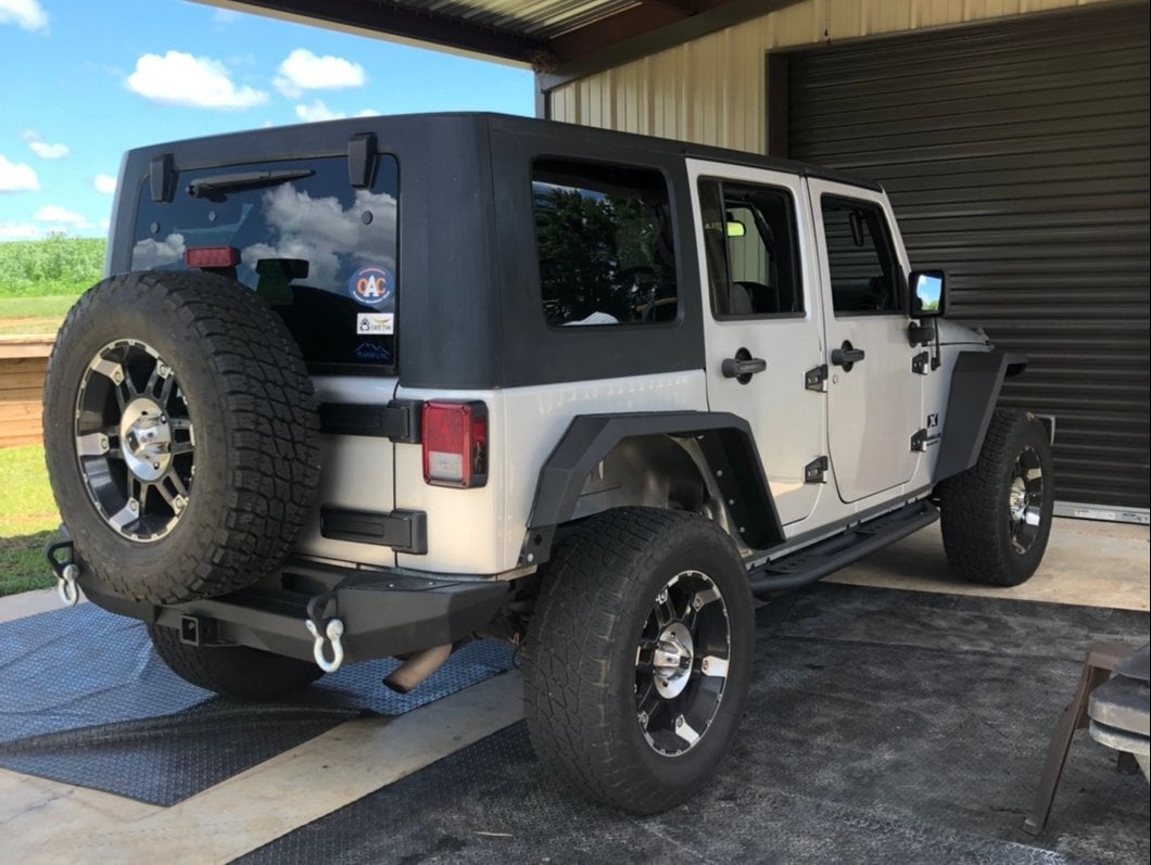 RedRock Max-HD Rear Bumper with LED Fog Lights (07-18 Jeep Wrangler JK)