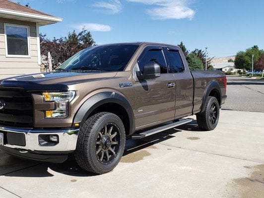RedRock Upper Replacement Grille; Matte Black (15-17 F-150, Excluding Raptor)