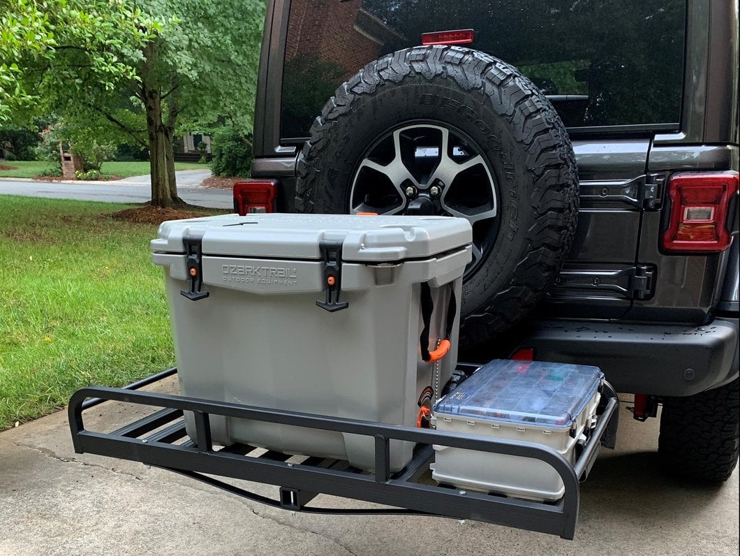 RedRock Hitch Mounted Cargo Rack; 7-Inch XL (Universal; Some Adaptation May Be Required)