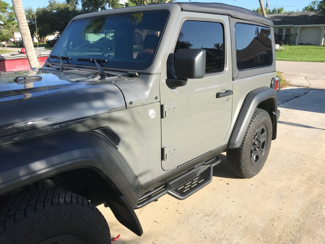 RedRock HD Drop Side Step Bars (18-25 Jeep Wrangler JL 2-Door)