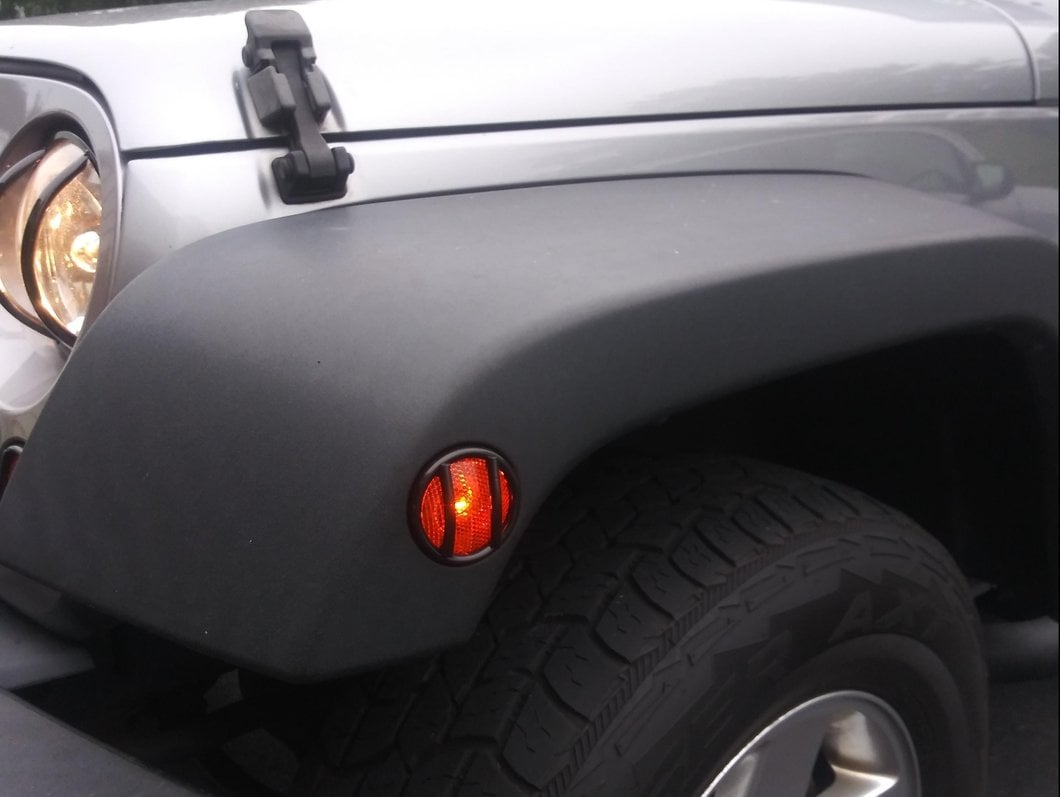RedRock Euro Side Marker Light Guards (07-18 Jeep Wrangler JK)