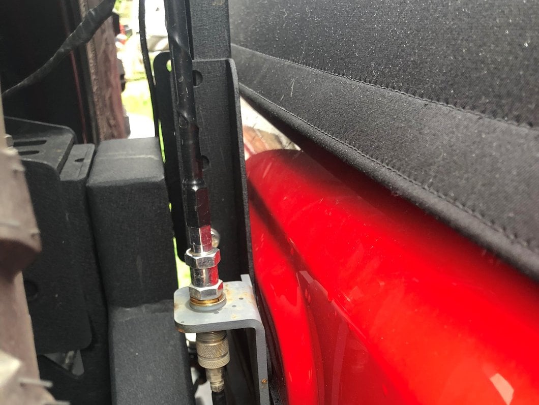RedRock CB Antenna Mount; Textured Black (07-18 Jeep Wrangler JK)