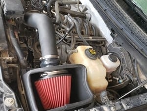 RedRock Cold Air Intake; Black Wrinkle (11-14 5.0L F-150)