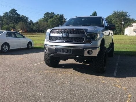 RedRock Baja Lower Grille Insert; Charcoal (09-14 F-150, Excluding Raptor, Harley Davidson & 2011 Limited)