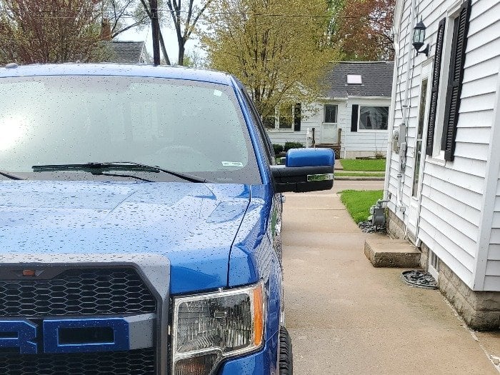 RedRock Top Half Mirror Covers; Chrome (09-14 F-150 w/o Towing Mirrors)