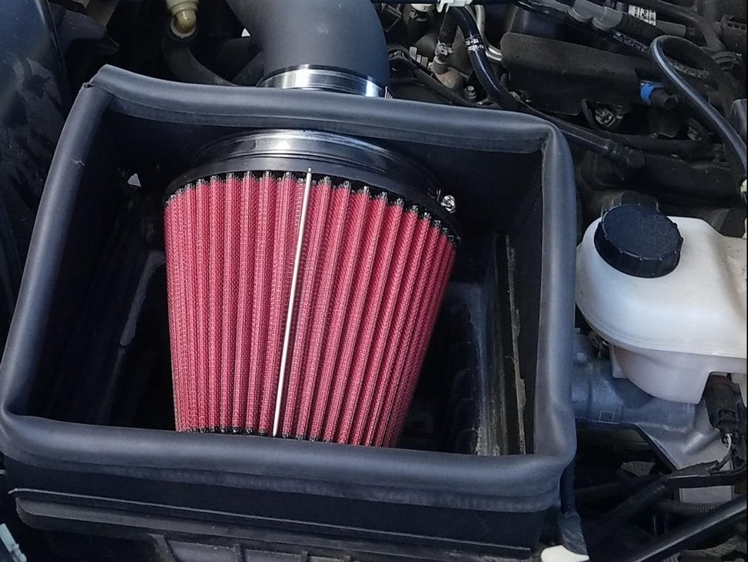 RedRock Cold Air Intake; Black Wrinkle (15-20 5.0L F-150)