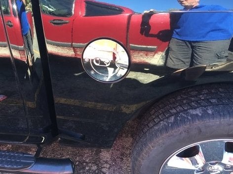 RedRock Fuel Door Cover; Chrome (09-14 RAM 1500)