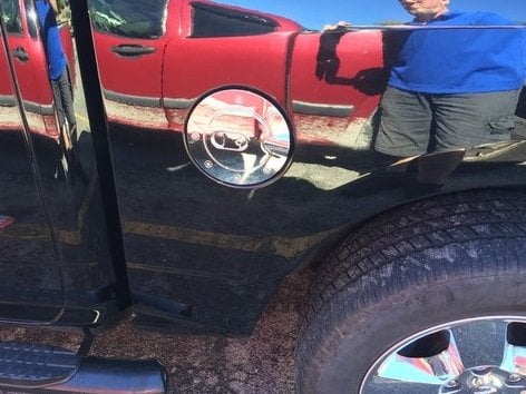 RedRock Fuel Door Cover; Chrome (09-14 RAM 1500)