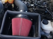 RedRock Cold Air Intake; Black Wrinkle (15-20 5.0L F-150)