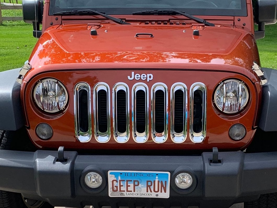 RedRock Hood Catch Kit; Chrome (07-18 Jeep Wrangler JK)
