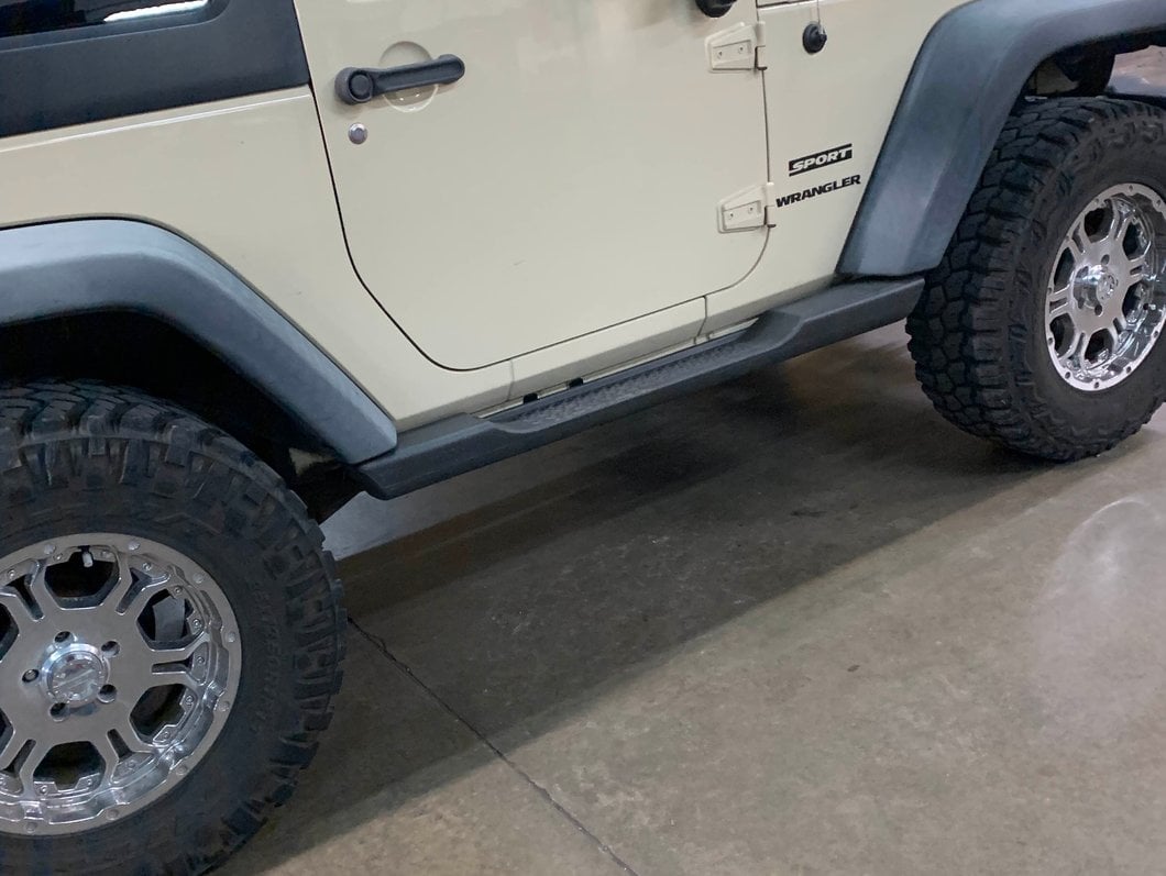 RedRock Molded ABS OE Style Side Step Bars (07-18 Jeep Wrangler JK 2-Door)