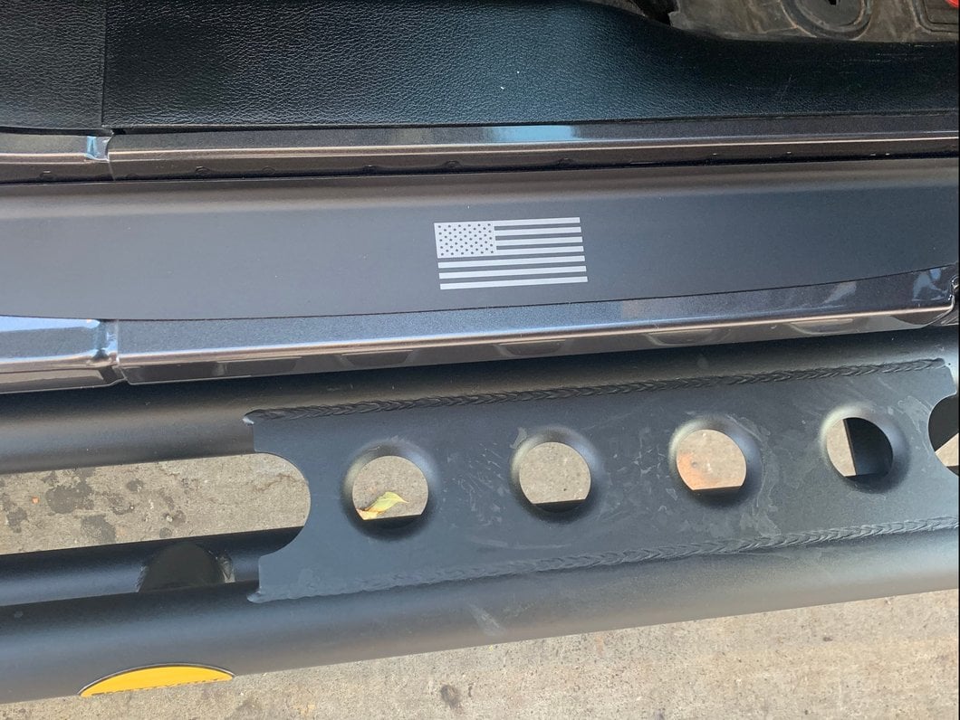 RedRock Old Glory Door Entry Guards; Black (18-25 Jeep Wrangler JL)