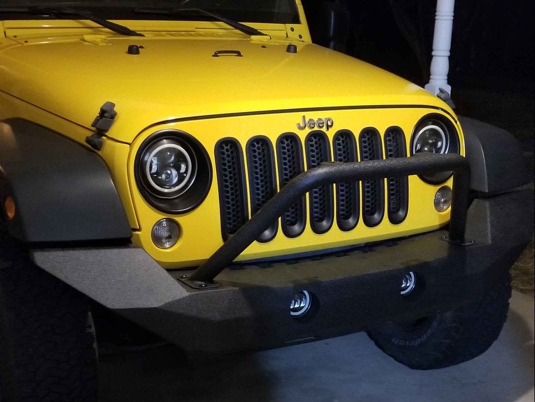 RedRock Defender Full Width Front Bumper w/ Winch Mount (07-18 Jeep Wrangler JK)