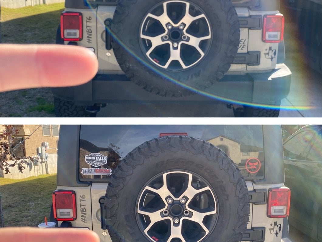 RedRock Spare Tire Relocation Mounting Bracket for Factory Tire Carrier (07-18 Jeep Wrangler JK)