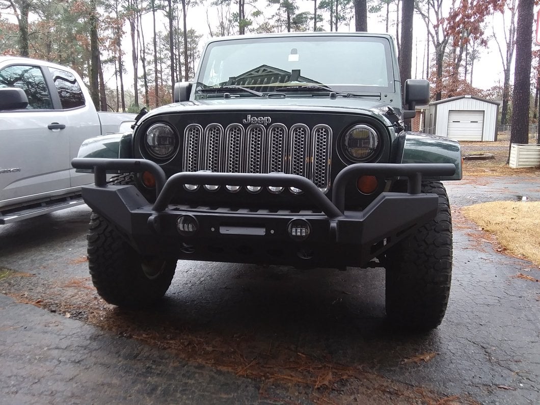 RedRock Rock Crawler Full Width Winch Front Bumper (07-18 Jeep Wrangler JK)