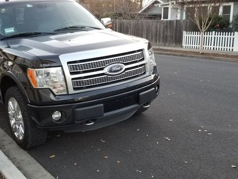 RedRock Lower Bumper Grille Insert; Black (09-14 F-150, Excluding Raptor, Harley Davidson & 2011 Limited)