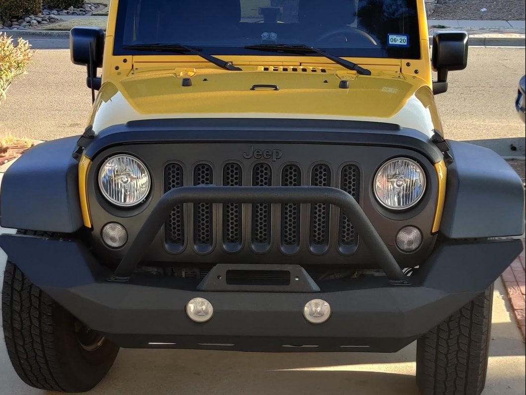RedRock Defender Full Width Front Bumper w/ Winch Mount (07-18 Jeep Wrangler JK)