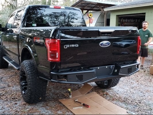 RedRock Tubular Off-Road Rear Bumper (15-20 F-150, Excluding Raptor)