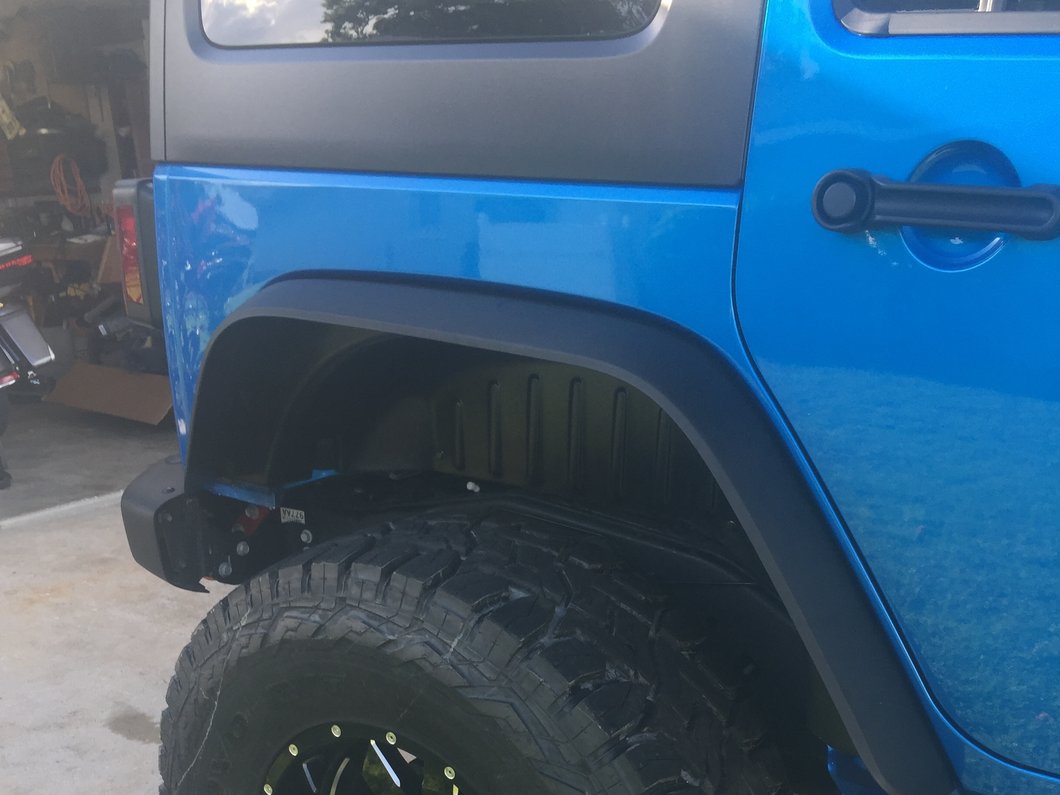 RedRock Flat Fender Flares with Fender Liner Kit (07-18 Jeep Wrangler JK)