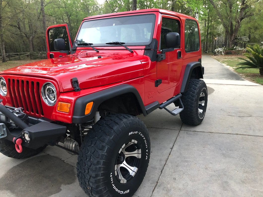 RedRock 6-Piece Replacement Style Fender Flares (97-06 Jeep Wrangler TJ)