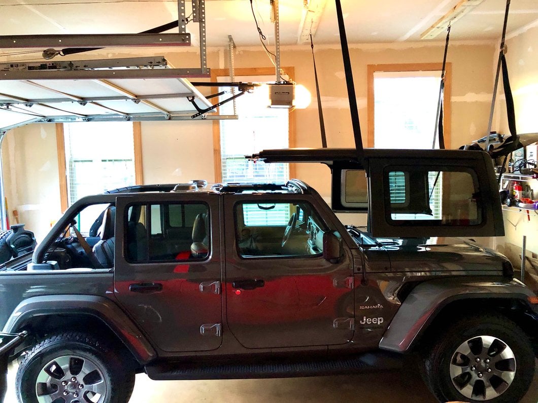 RedRock Manual Hard Top Hoist (18-25 Jeep Wrangler JL 4-Door)