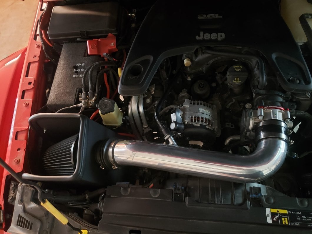 RedRock Cold Air Intake; Polished (18-25 3.6L Jeep Wrangler JL)