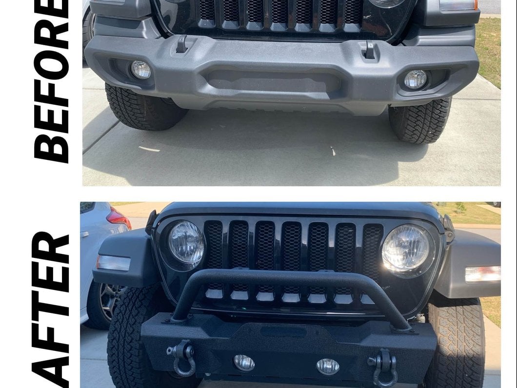 RedRock Attack Stubby Winch Front Bumper (18-25 Jeep Wrangler JL)