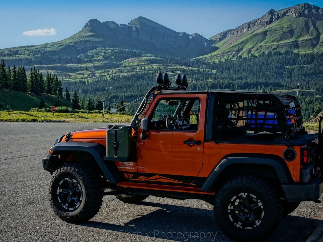 RedRock Cargo Wrap Around Net; One Piece (07-18 Jeep Wrangler JK 2-Door)