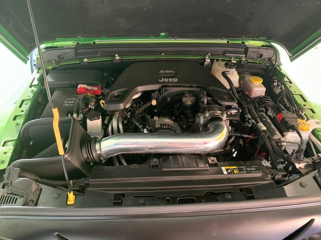 RedRock Cold Air Intake; Polished (18-25 3.6L Jeep Wrangler JL)