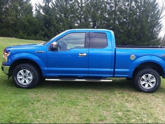 RedRock Door Handle Covers without Passenger Keyhole; Handle Covers Only; Chrome (15-20 F-150 Regular Cab, SuperCab)