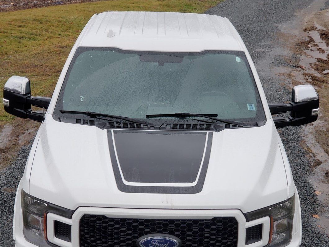 RedRock Top Half Mirror Covers for Towing Mirrors; Chrome (15-17 F-150 w/ Towing Mirrors)