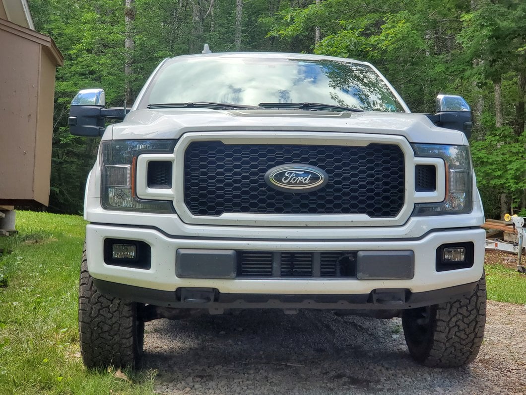 RedRock Top Half Mirror Covers for Towing Mirrors; Chrome (15-17 F-150 w/ Towing Mirrors)