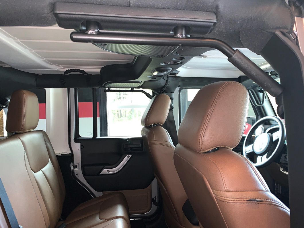 RedRock Steel Rear Grab Handles (07-18 Jeep Wrangler JK)