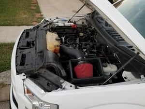 RedRock Cold Air Intake; Black Wrinkle (15-20 5.0L F-150)