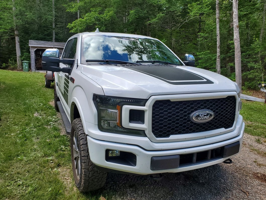 RedRock Top Half Mirror Covers for Towing Mirrors; Chrome (15-17 F-150 w/ Towing Mirrors)